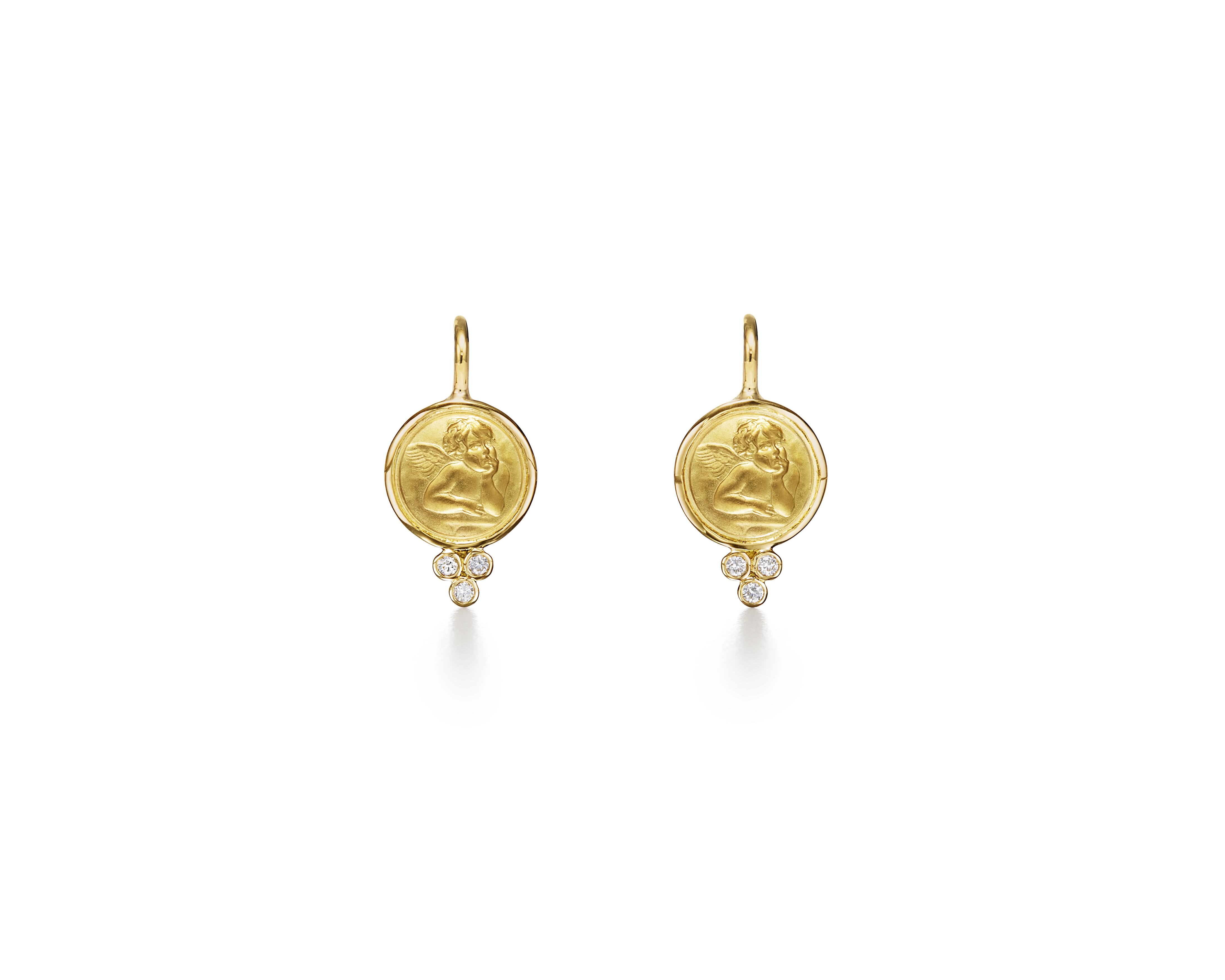 Temple St. Clair 18k Angel Earrings