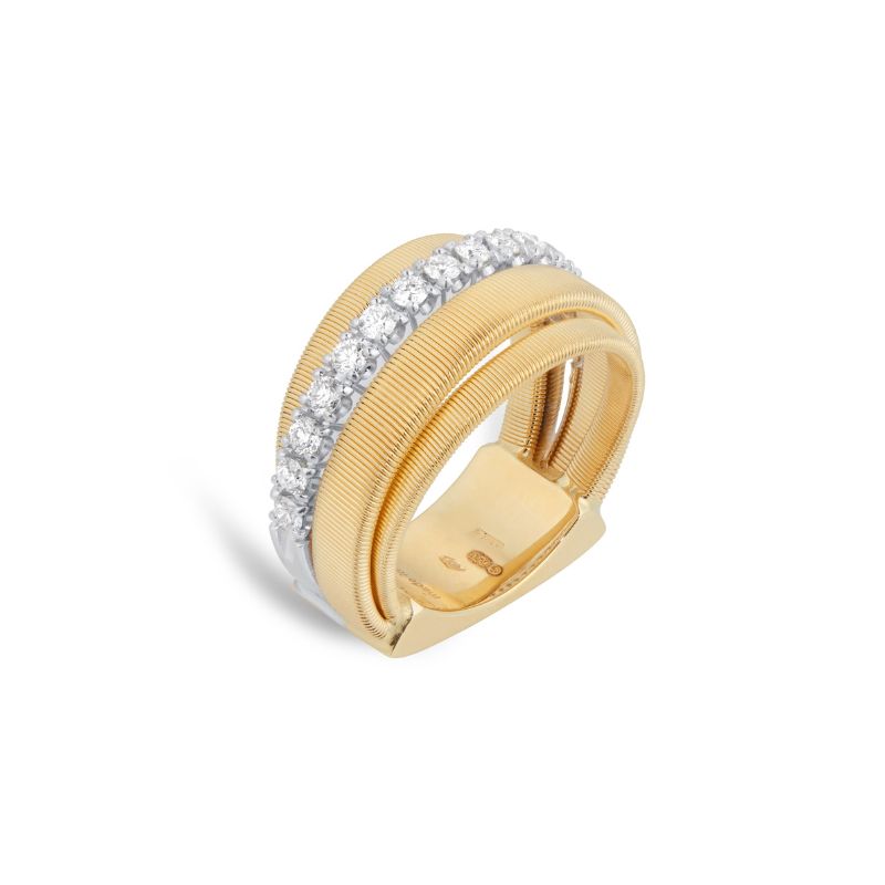 Marco Bicego 18ct Yellow Gold Masai Collection Diamond Ring