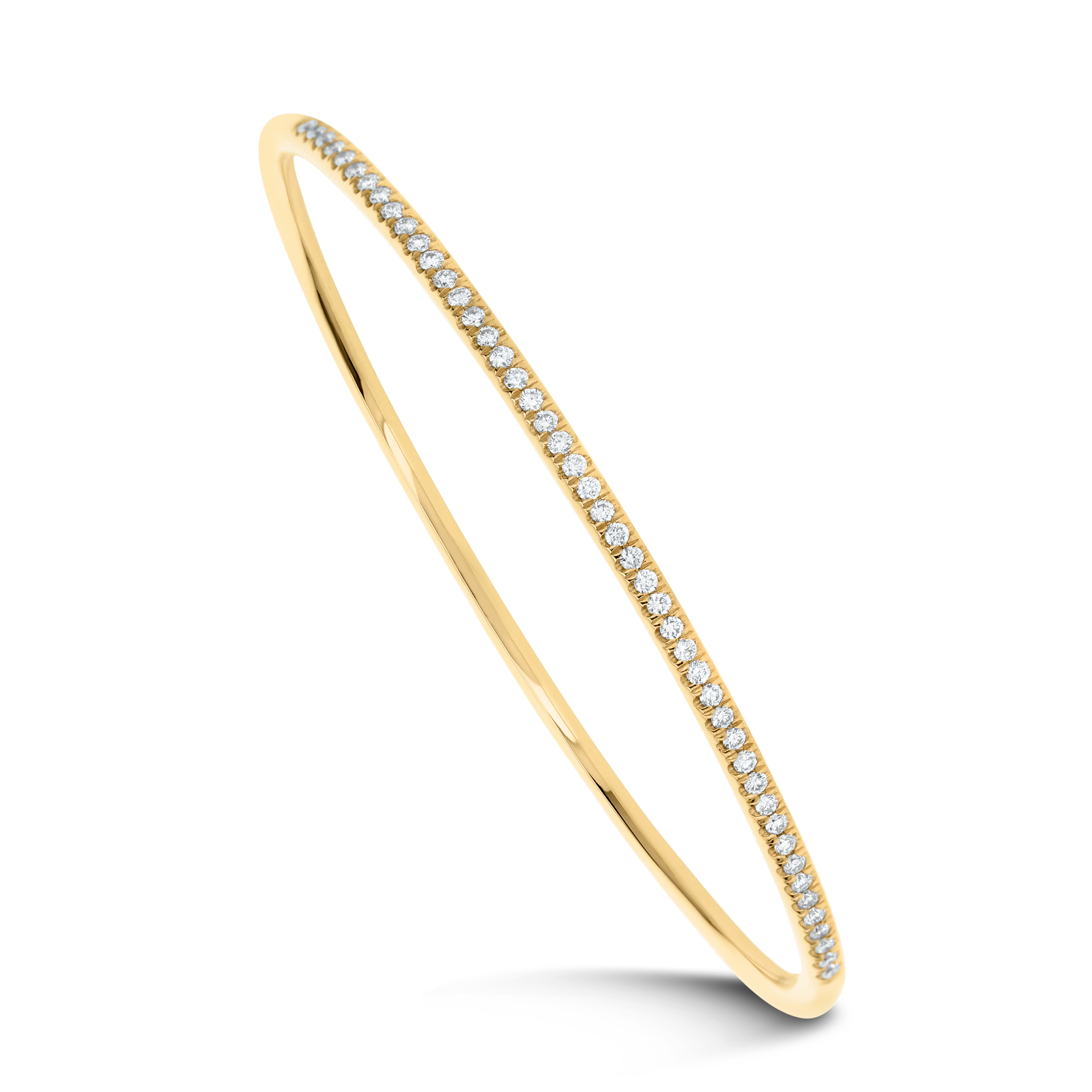 18k Yellow Gold Diamond Bangle