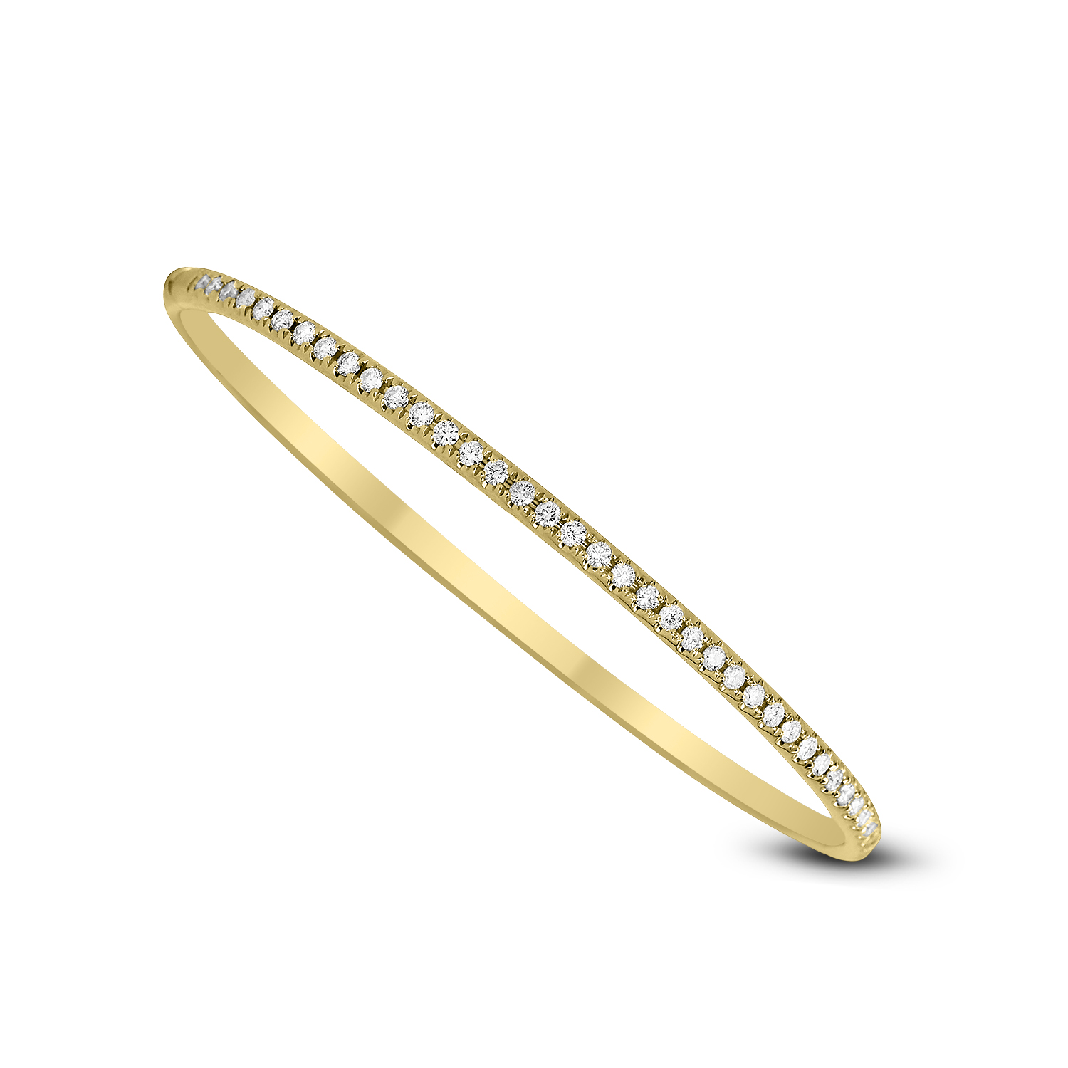 18k Yellow Gold Diamond Bangle