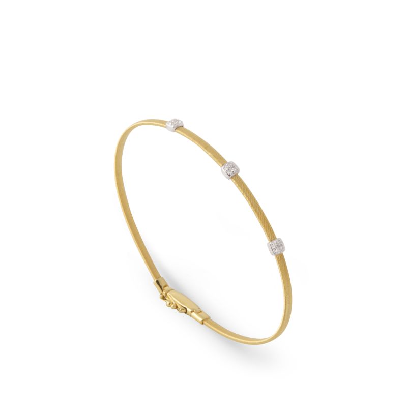 Marco Bicego 18K Masai Three Station Diamond Bracelet