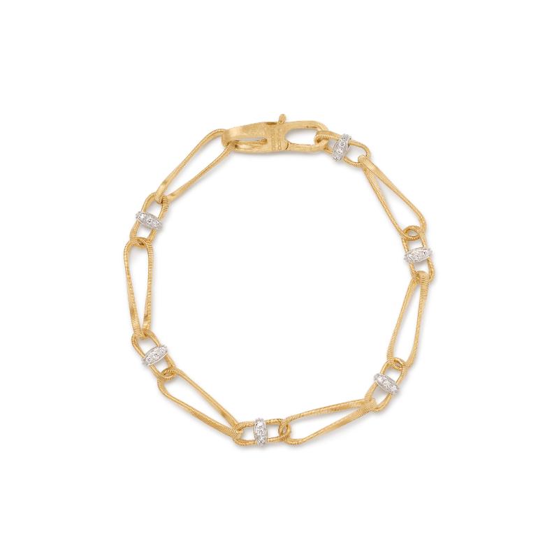 Marco Bicego Marrakech Onde Diamond Twisted Chain Bracelet