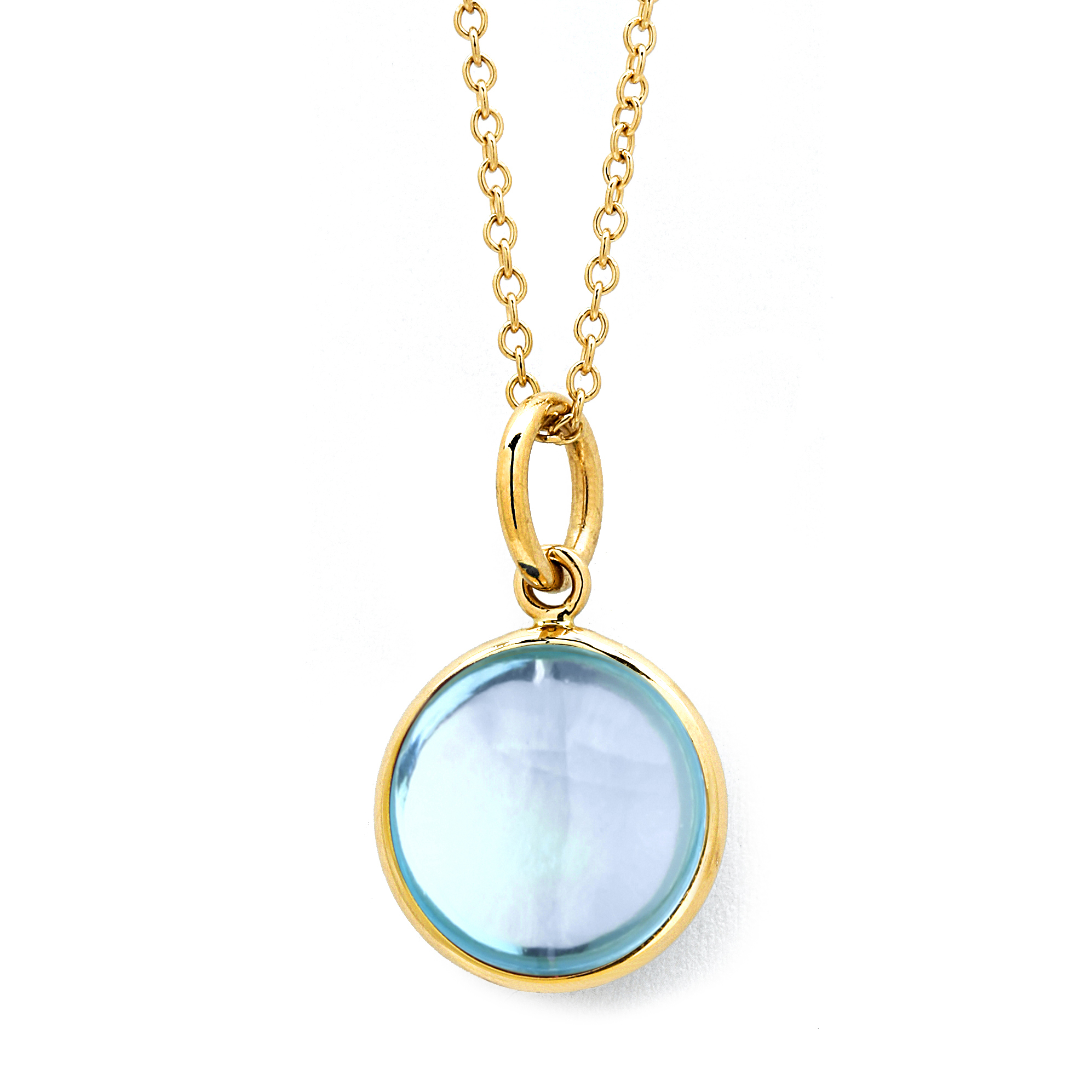 SYNA 18k Yellow Gold Aquamarine Charm 