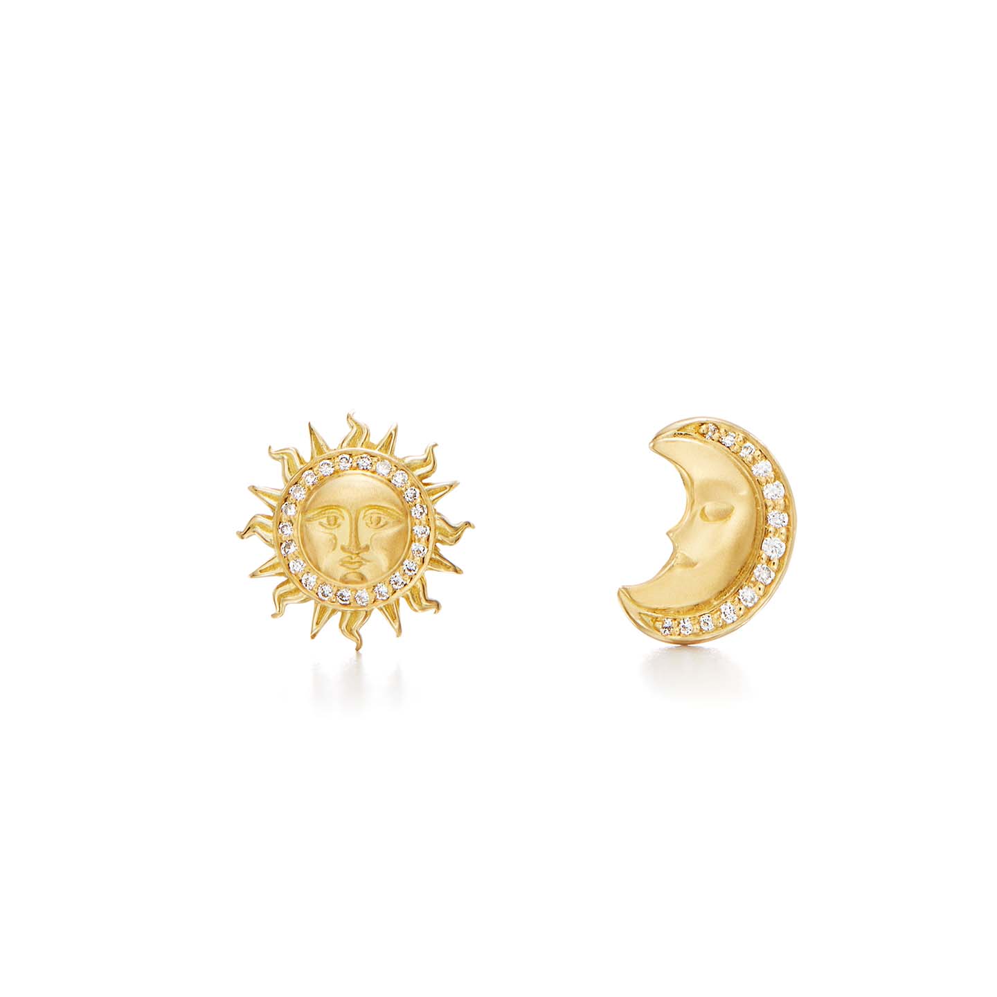 Temple St. Clair 18k Sole Lune Earrings