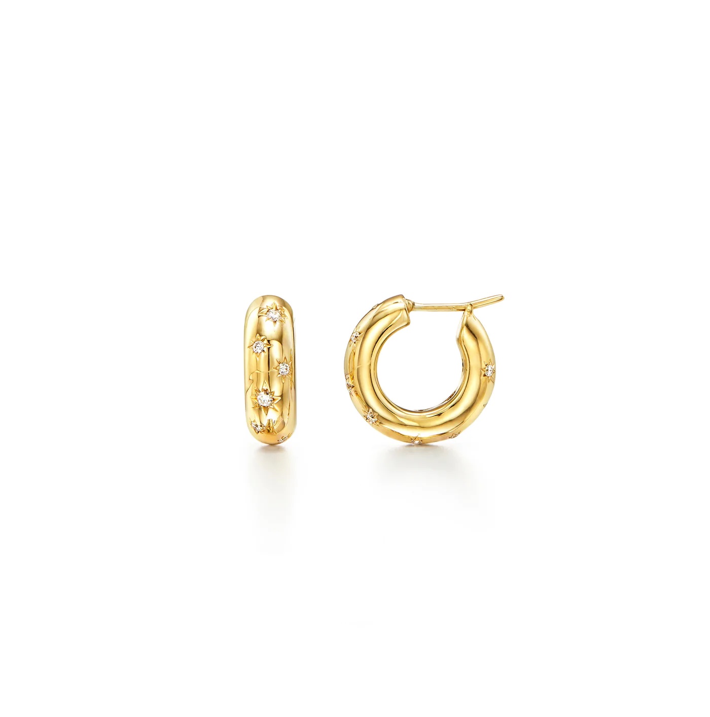 Temple St. Clair 18k Cosmos Hoop Earrings  