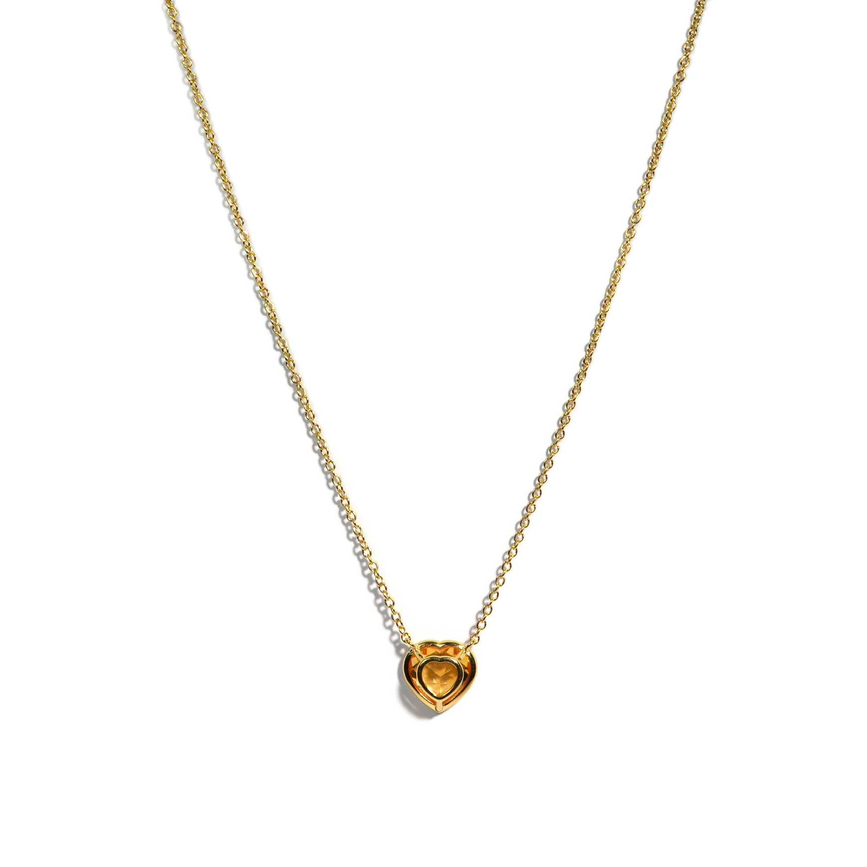 A & Furst Citrine Pendant Necklace 