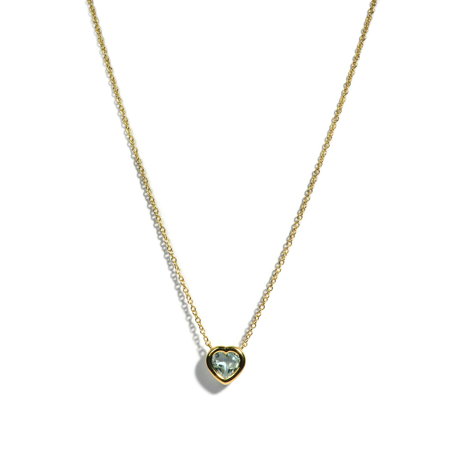 A & Furst Blue Topaz Pendant Necklace 