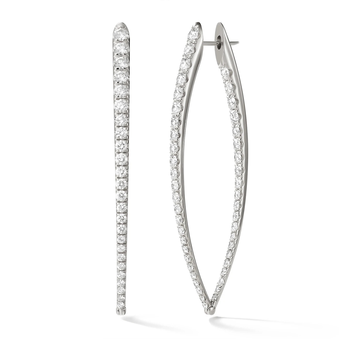 Melissa Kaye Christina 18k Gold And PavÃ© Earrings