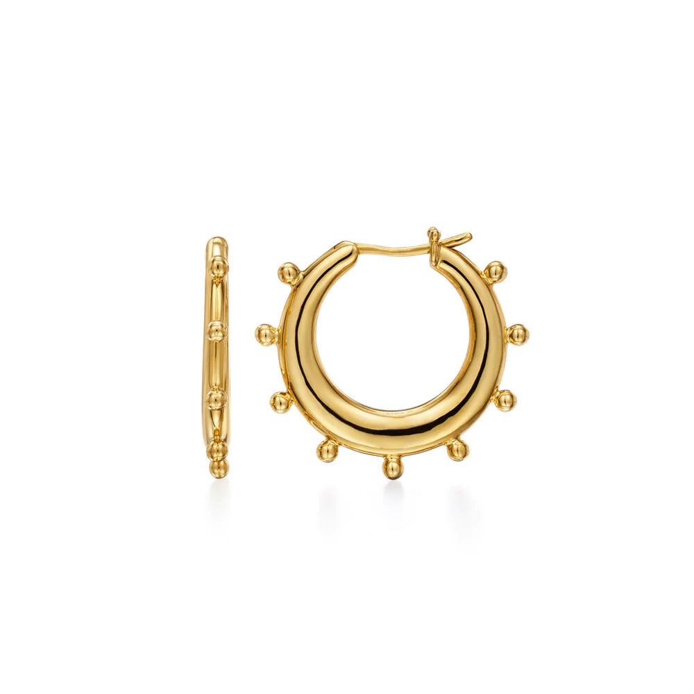 Temple St. Clair 18k Medium Yoga Hoops 