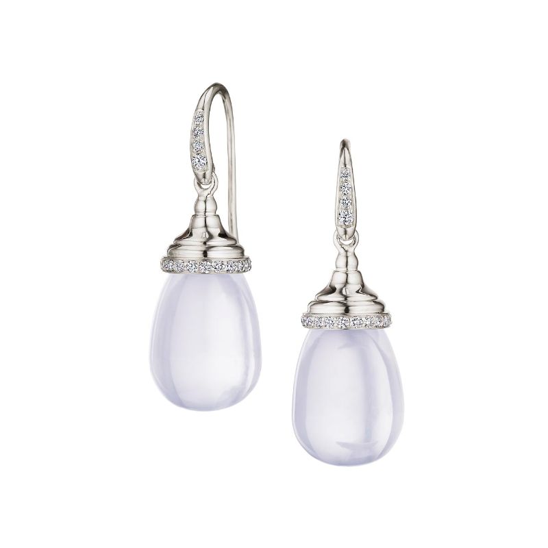 SYNA Mogul Drop Earrings With Diamond Trim