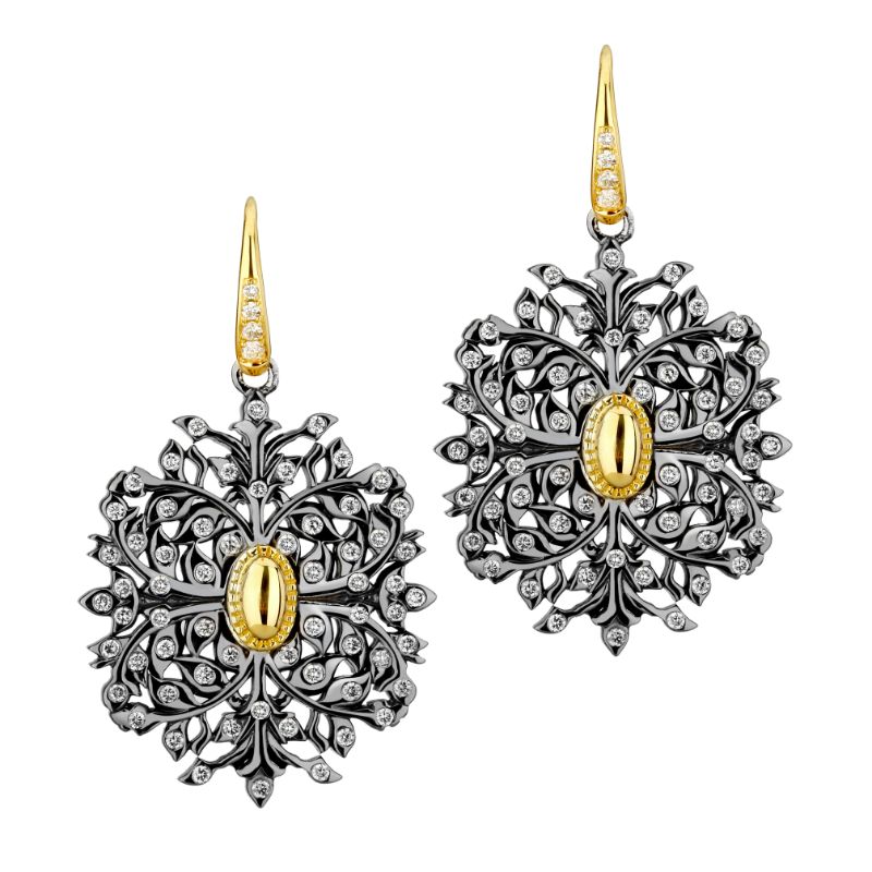 SYNA Mogul Gemstone And Diamond Earrings
