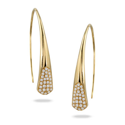 Doves 18k Yellow Gold Diamond Earrings 