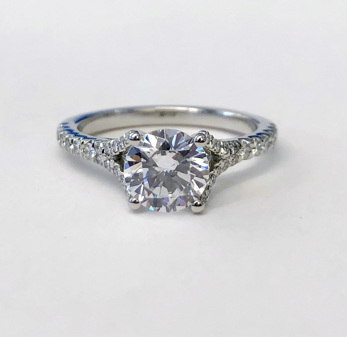 Platinum Semi Mount Engagement Ring