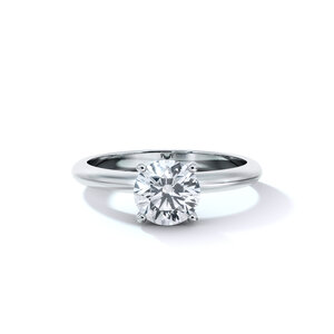 Platinum Pave-set Semi-mount Engagement Ring