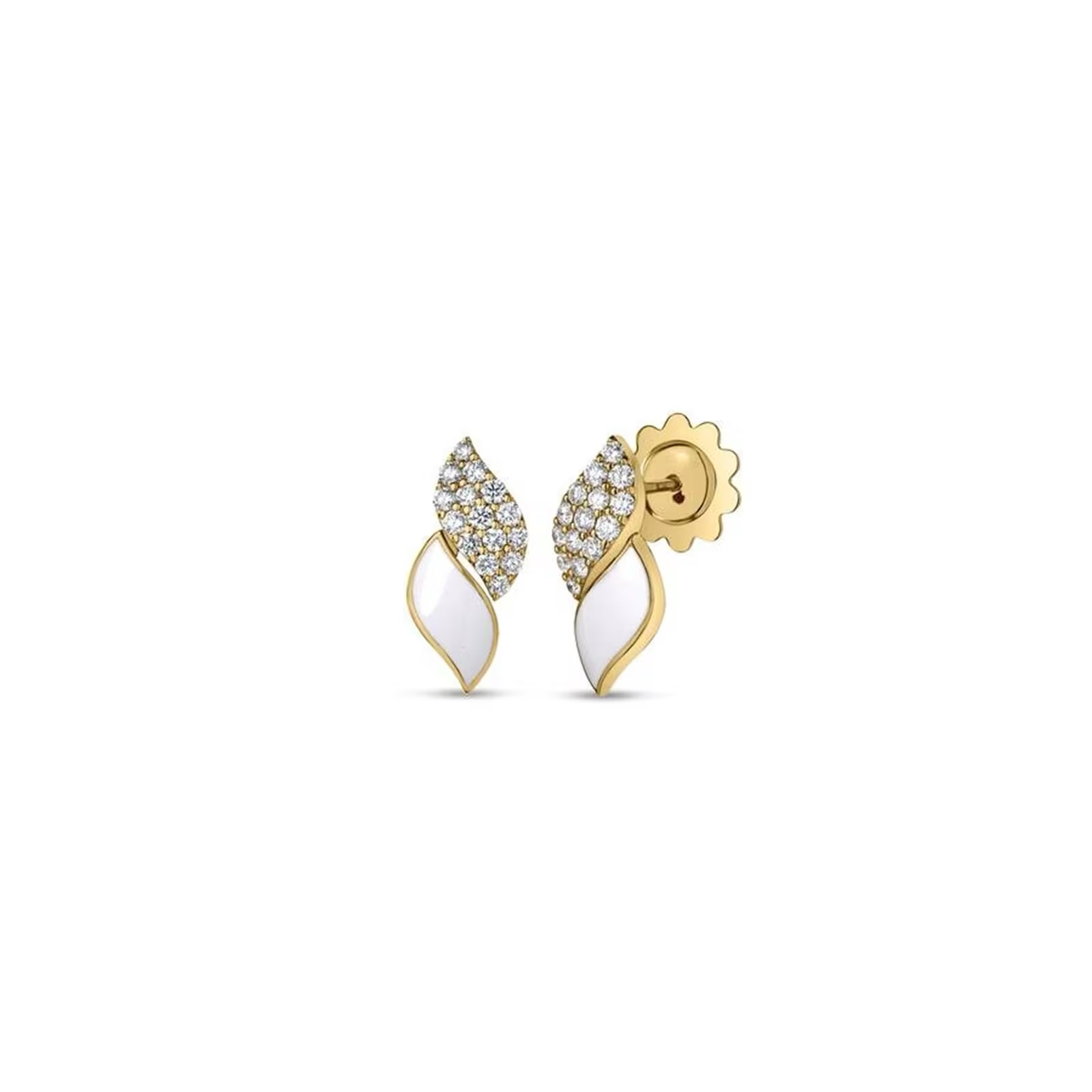 San Marco Enamel Diamond Earrings