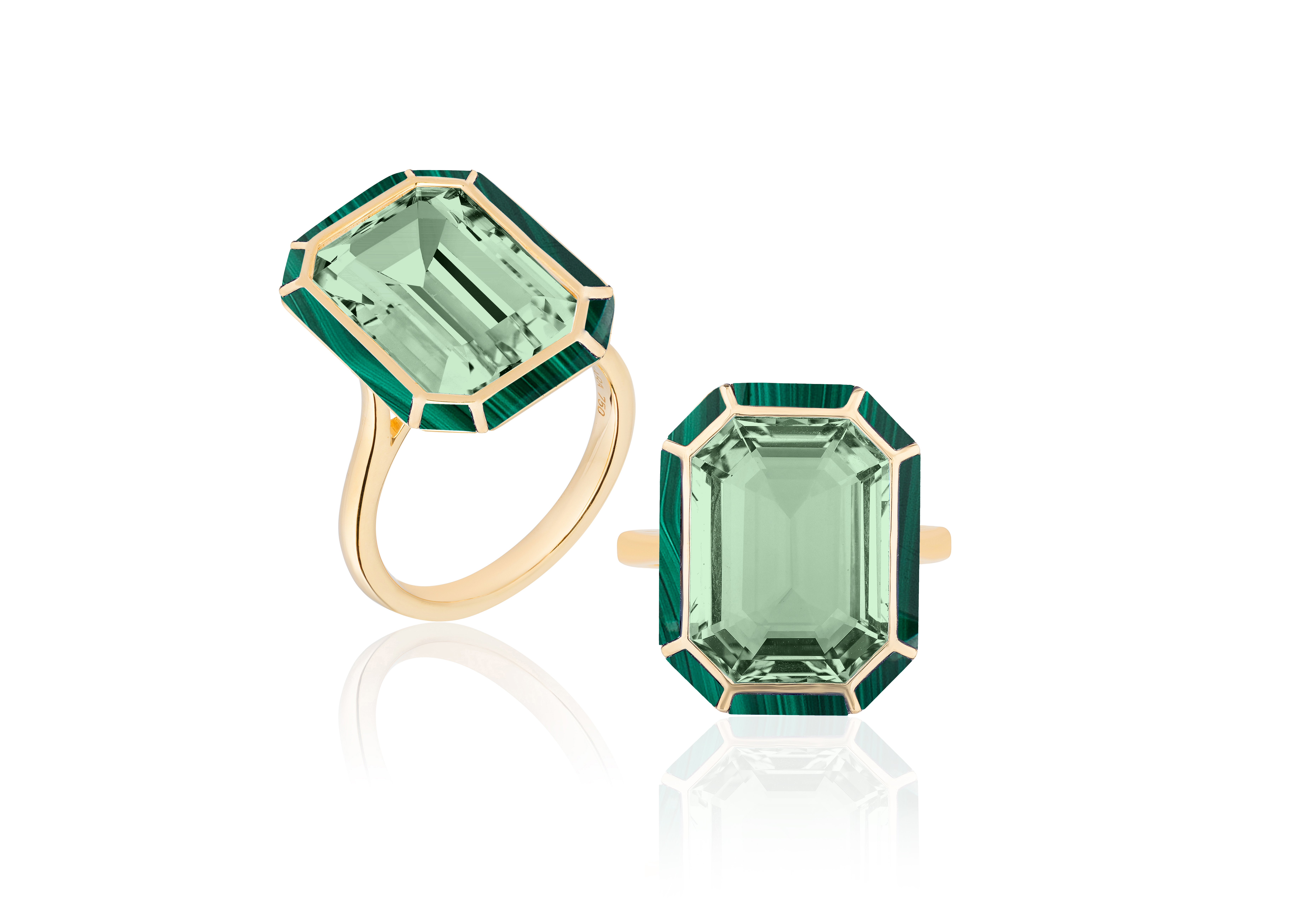 Prasiolite Melange Ring 