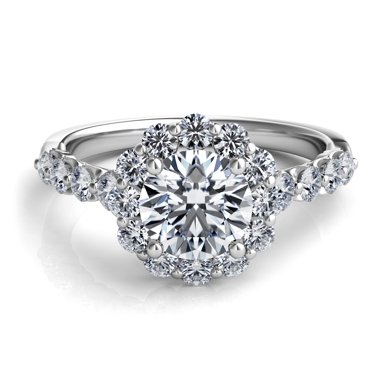 Platinum Semi Mount Engagement Ring