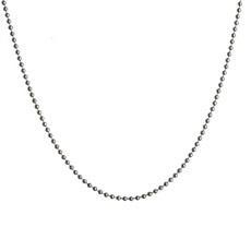 SYNA Blackened Sterling Silver Ball Chain