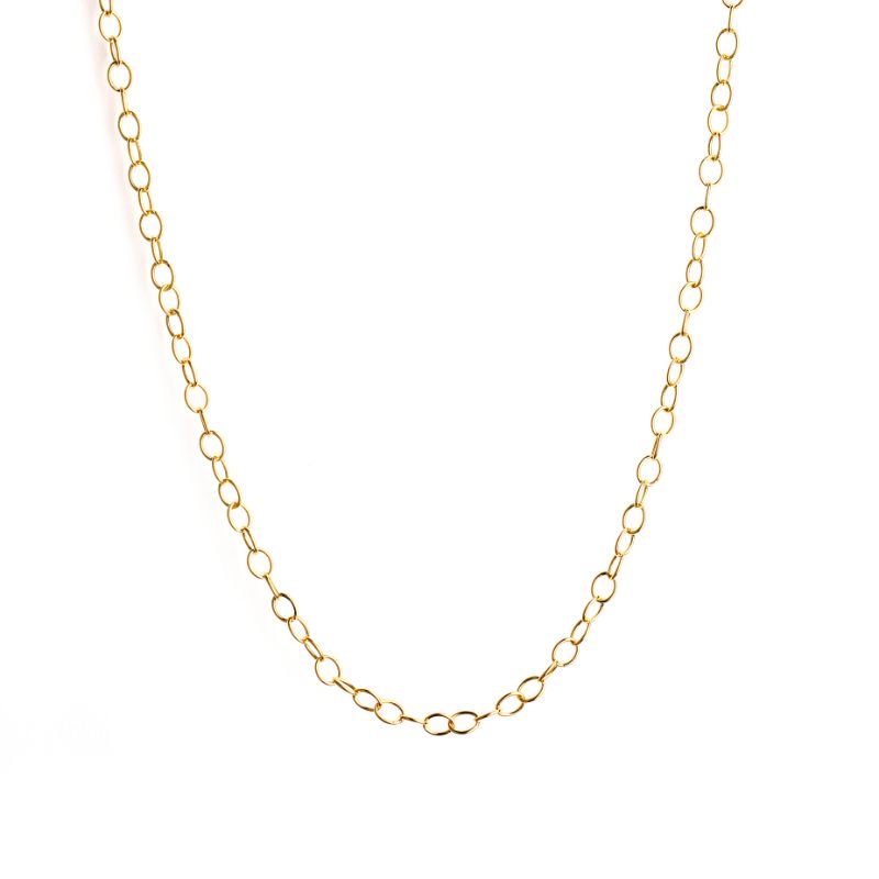 SYNA 30inch 18k Yellow Gold Large Link Chain