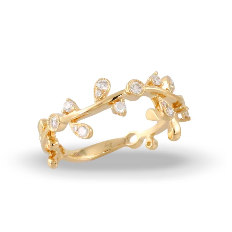 18K White Gold Diamond Band