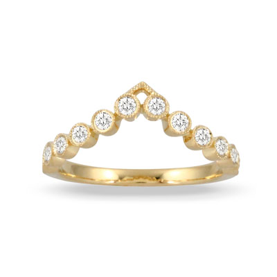 Doves 18k Yellow Gold Diamond Band