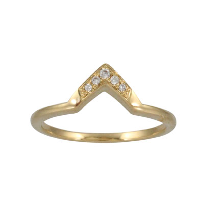 Doves 18k Yellow Gold Little Bird Bridal Diamond Band