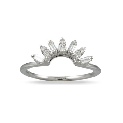 Dove 18k White Gold Diamond Band