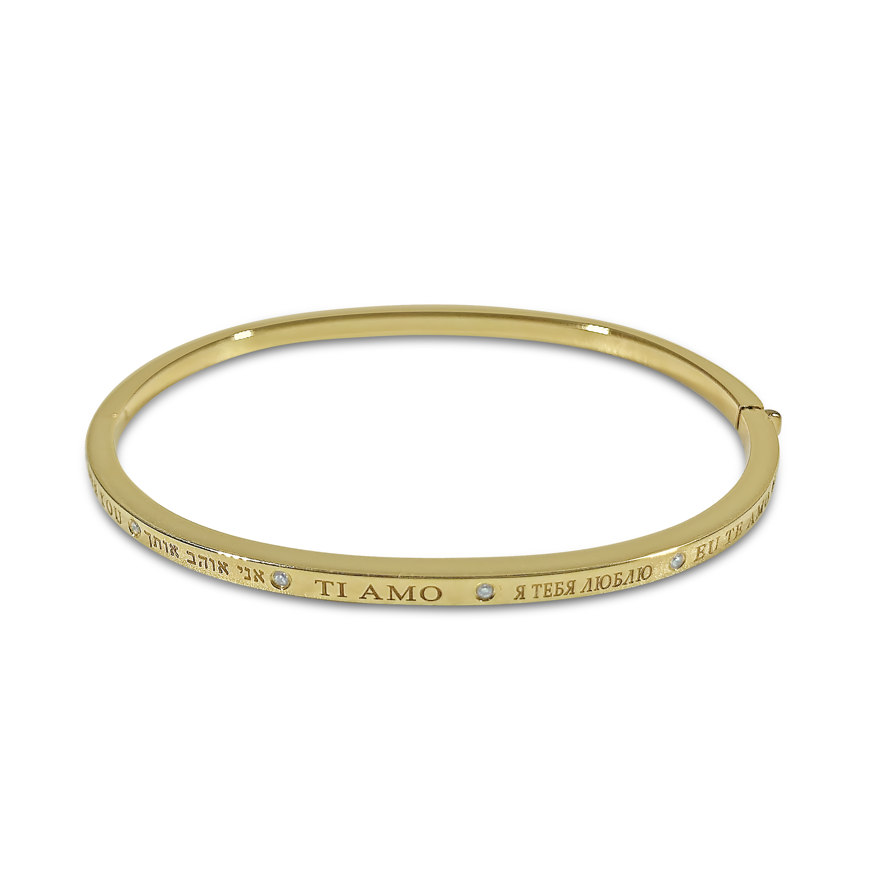 Matthias & Claire Dream Collection 18k Yellow Gold I Love You Bracelet