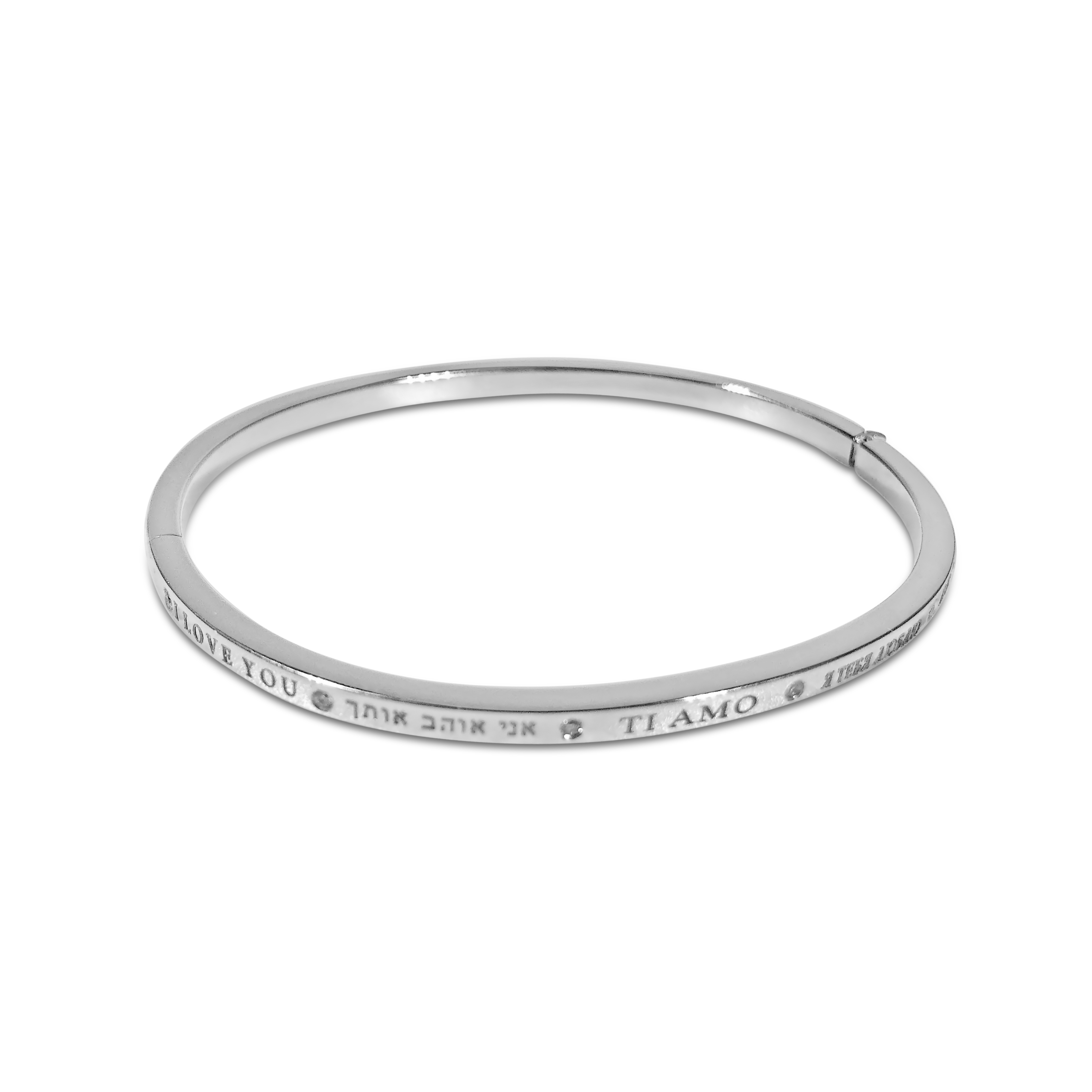 Matthias & Claire Dream Collection 18k White Gold I Love You Bracelet