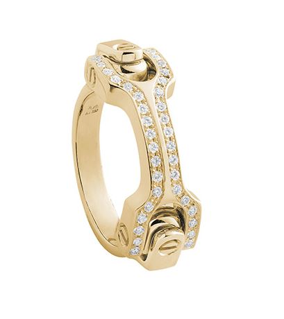 Mattias & Claire 18k Yellow Gold Skin Ring 