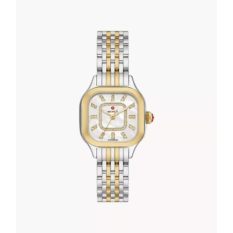 Meggie Two-Tone 18K Gold-Plated Diamond Dial Watch