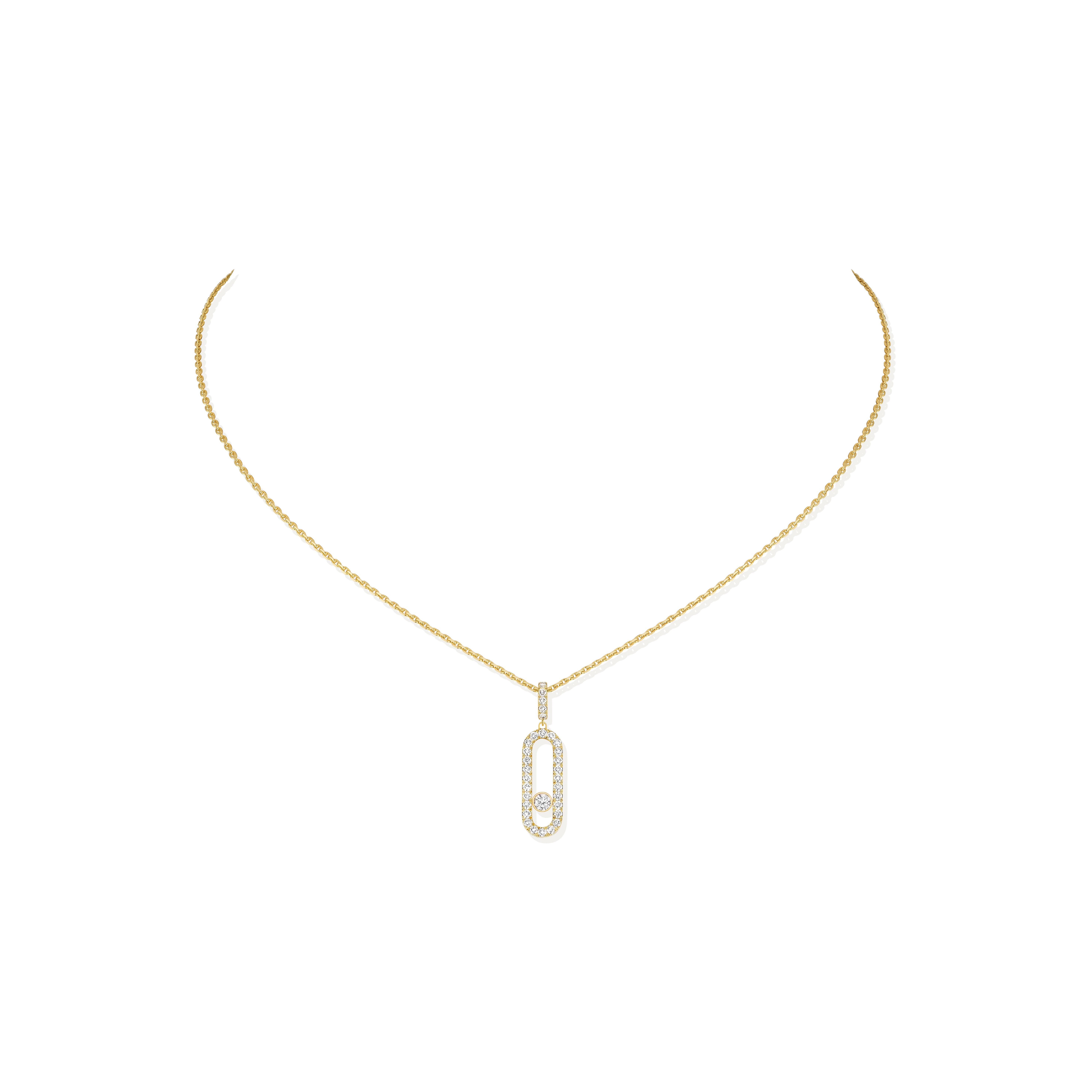 Move Uno Pave Necklace