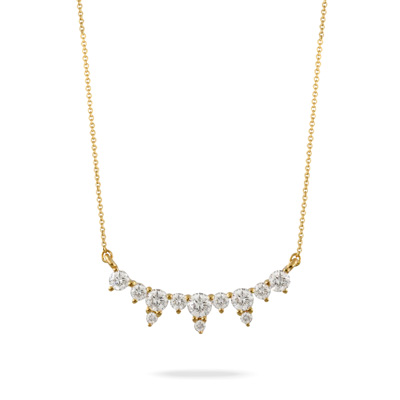 Doves Diamond 18k Yellow Gold And Diamond Necklace