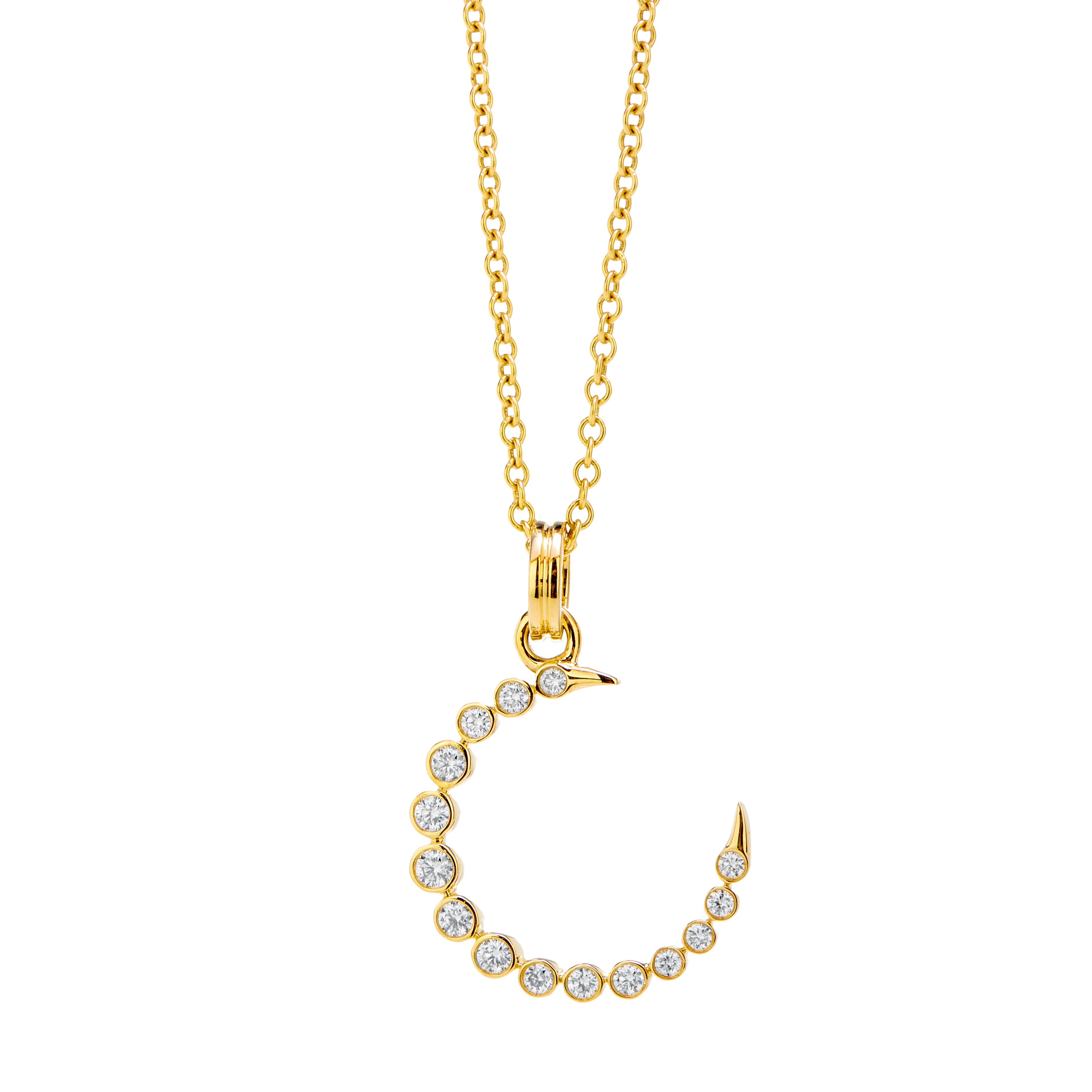 SYNA Cosmic Crescent Moon Charm