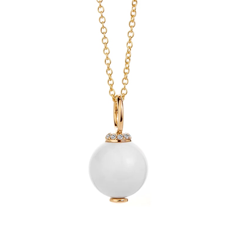 Syna 18k Yellow Gold Mogul Bead Necklace 