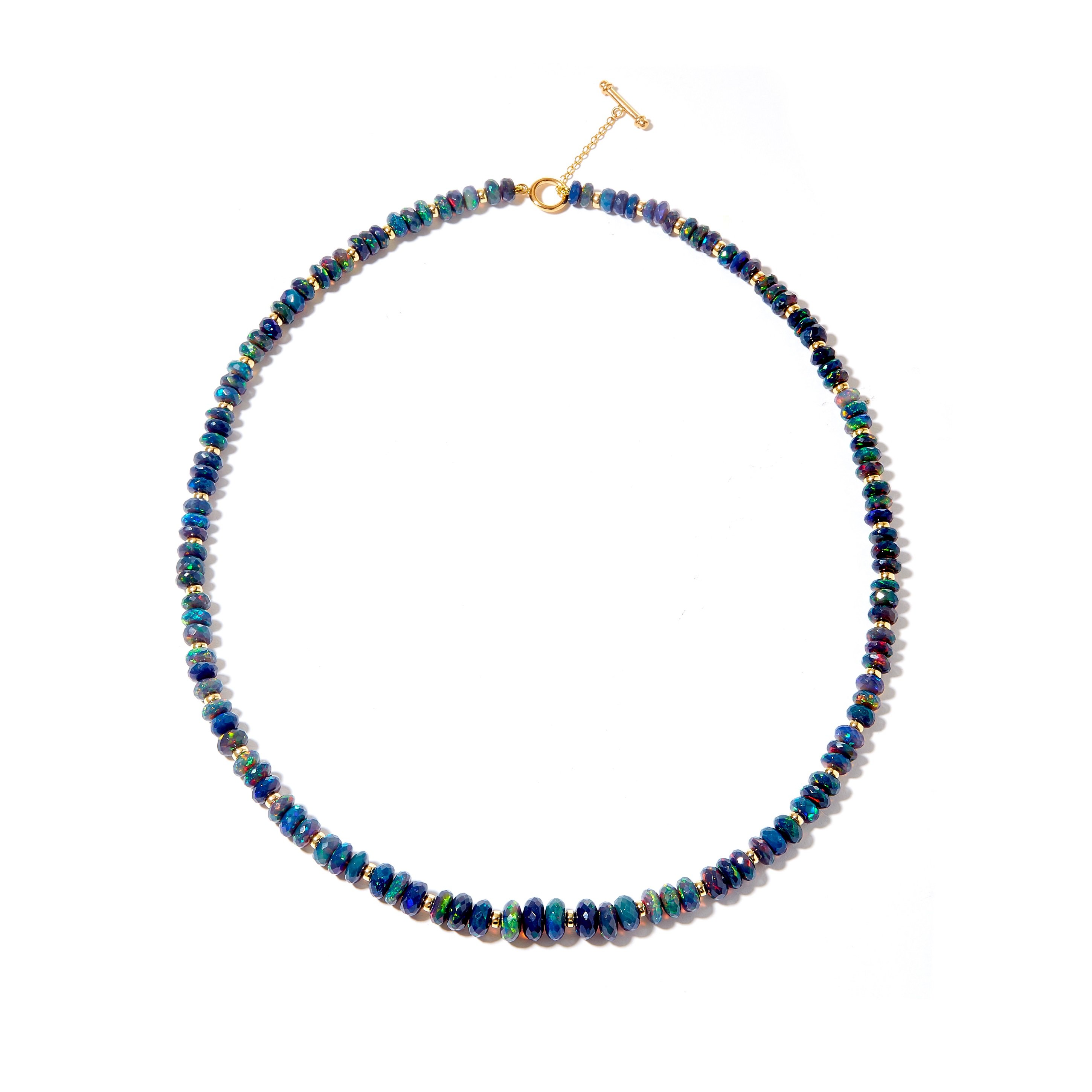 SYNA Black Opal Mogul Bead Necklace