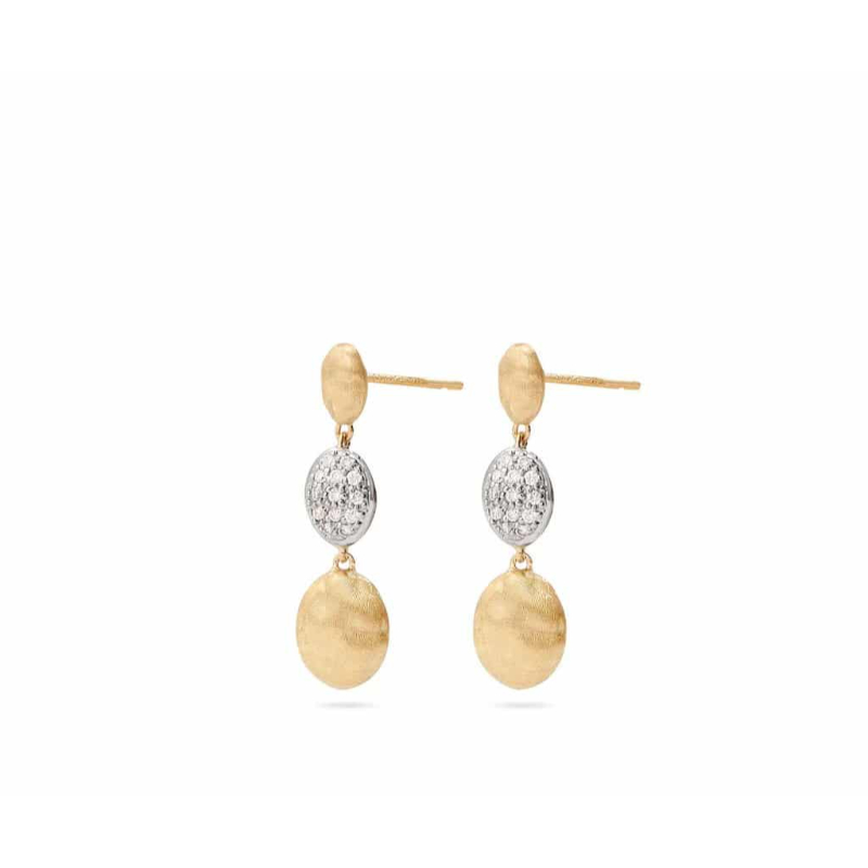 Marco Bicego 18K Siviglia Diamond Pave Earrings