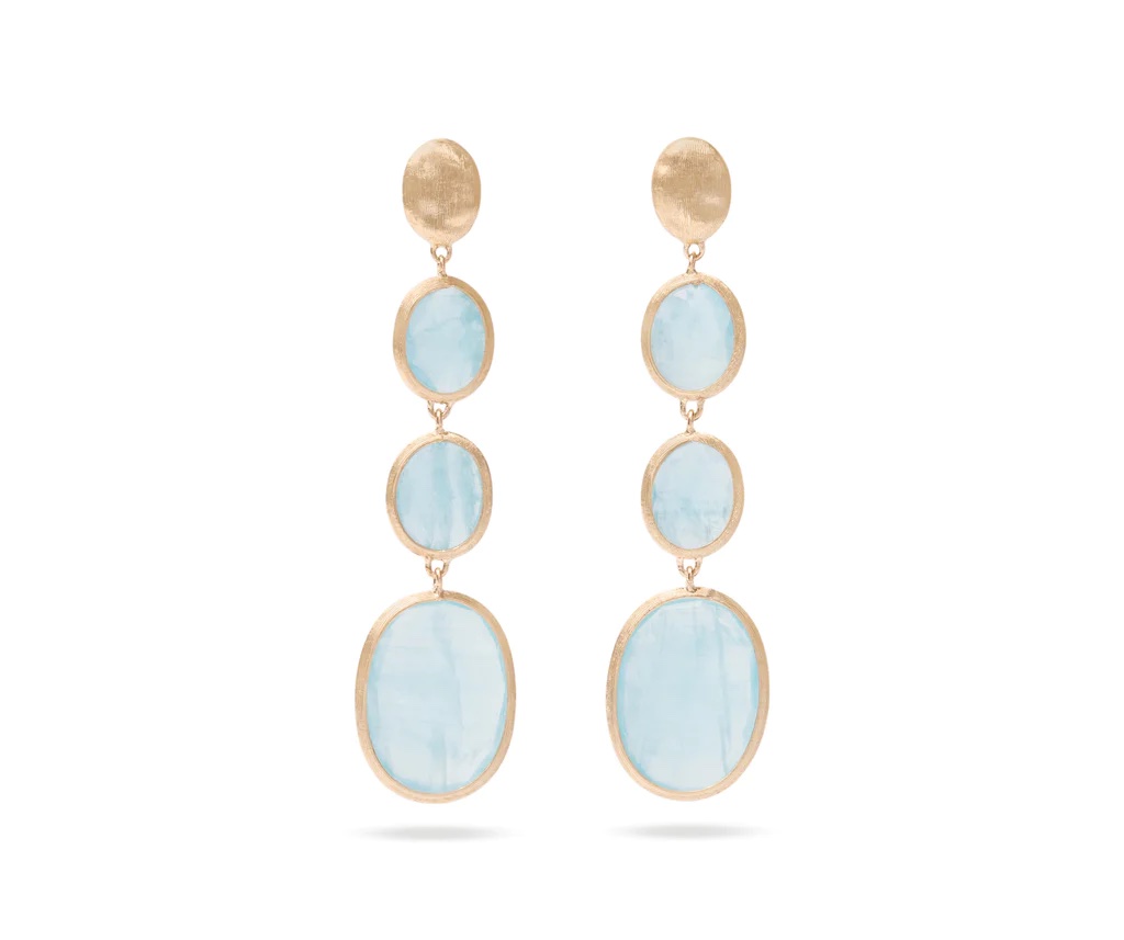 Lunaria Aquamarine Earrings
