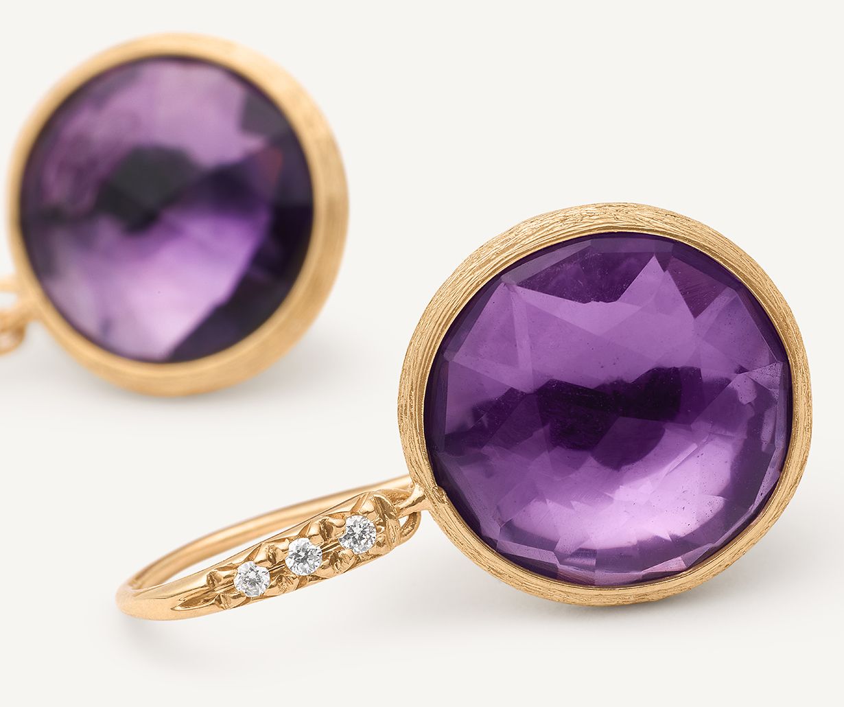 Jaipur Color Amethyst Earrings