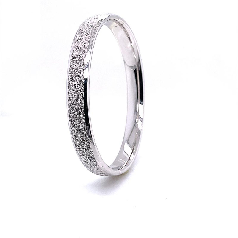 Matthia's & Claire Dreams Collection 18k White Gold Bangle