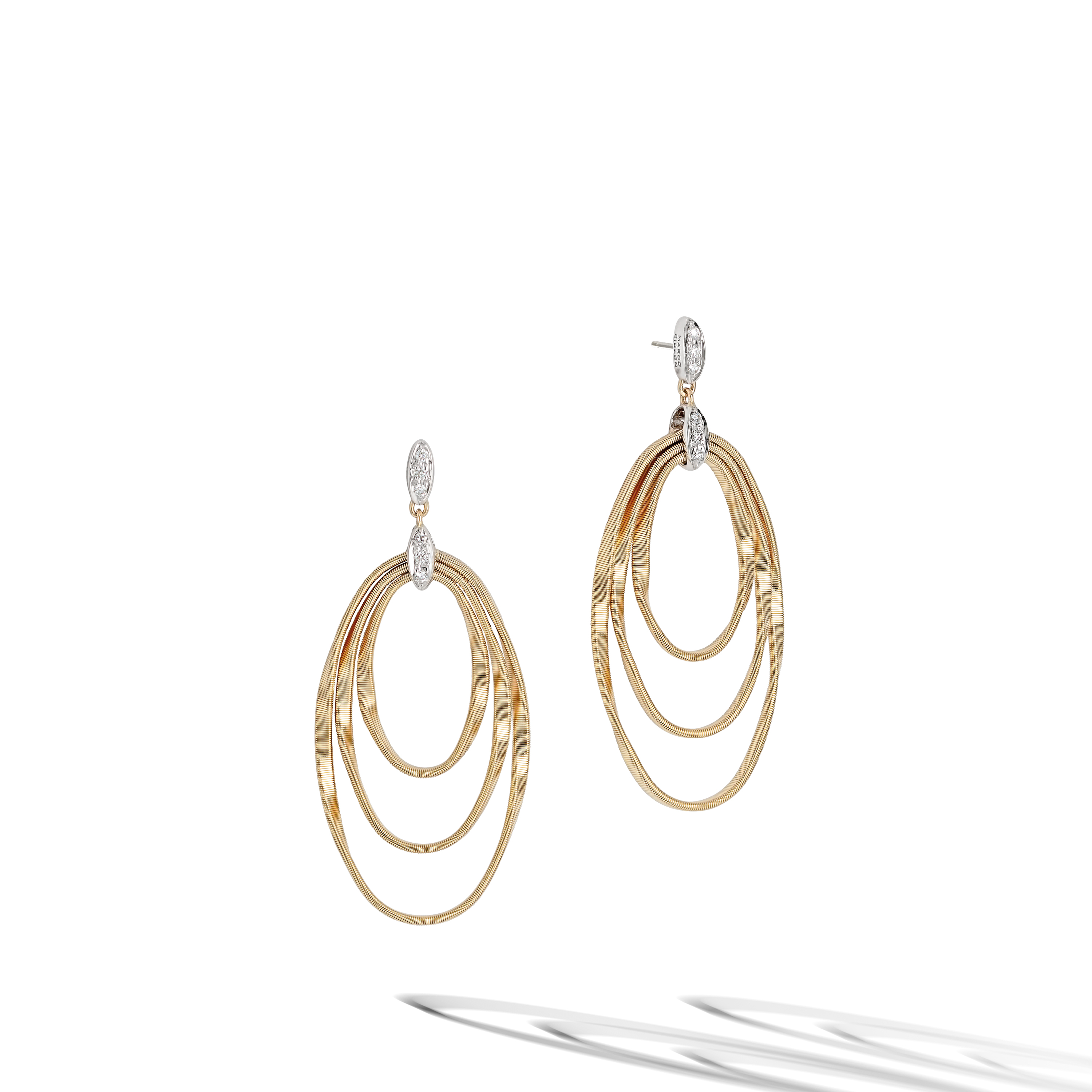 Marco Bicego Marrakech Onde Diamond Concentric Earrings