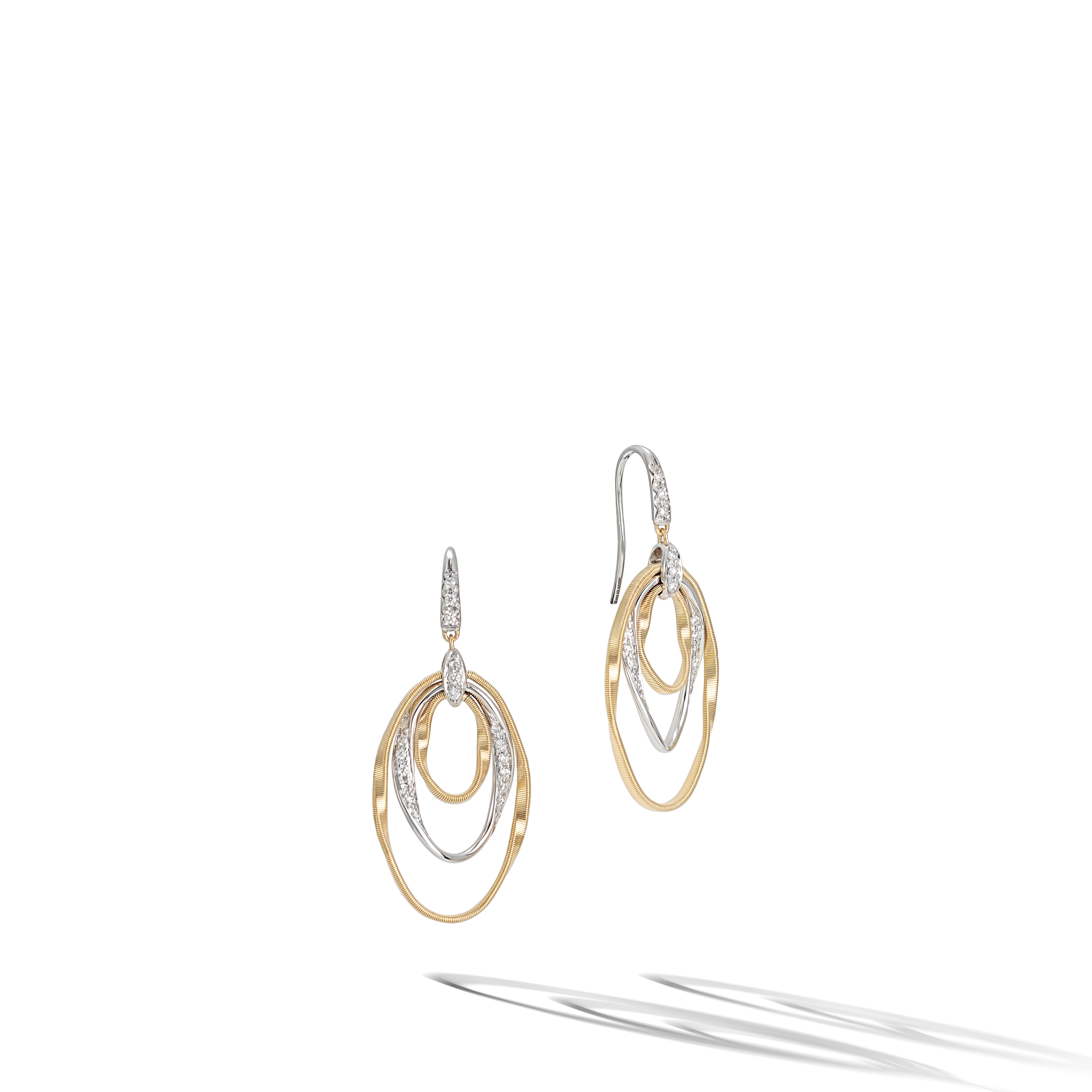 Marco Bicego 18k Yellow And White Gold Marrakech Onde Collection Earrings