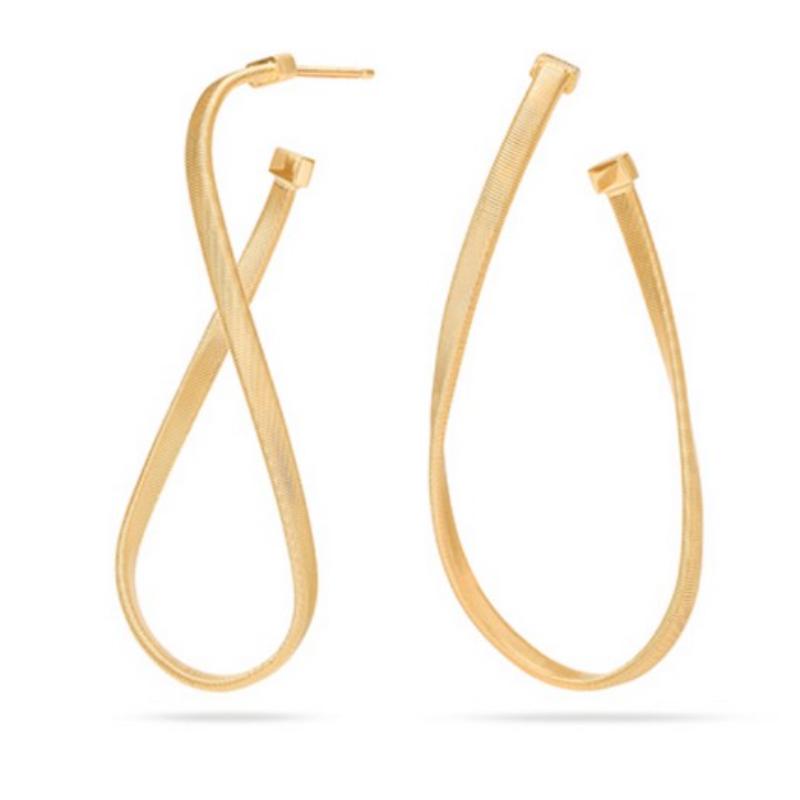 Marco Bicego Marrakech Oval Twisted Hoop Earrings