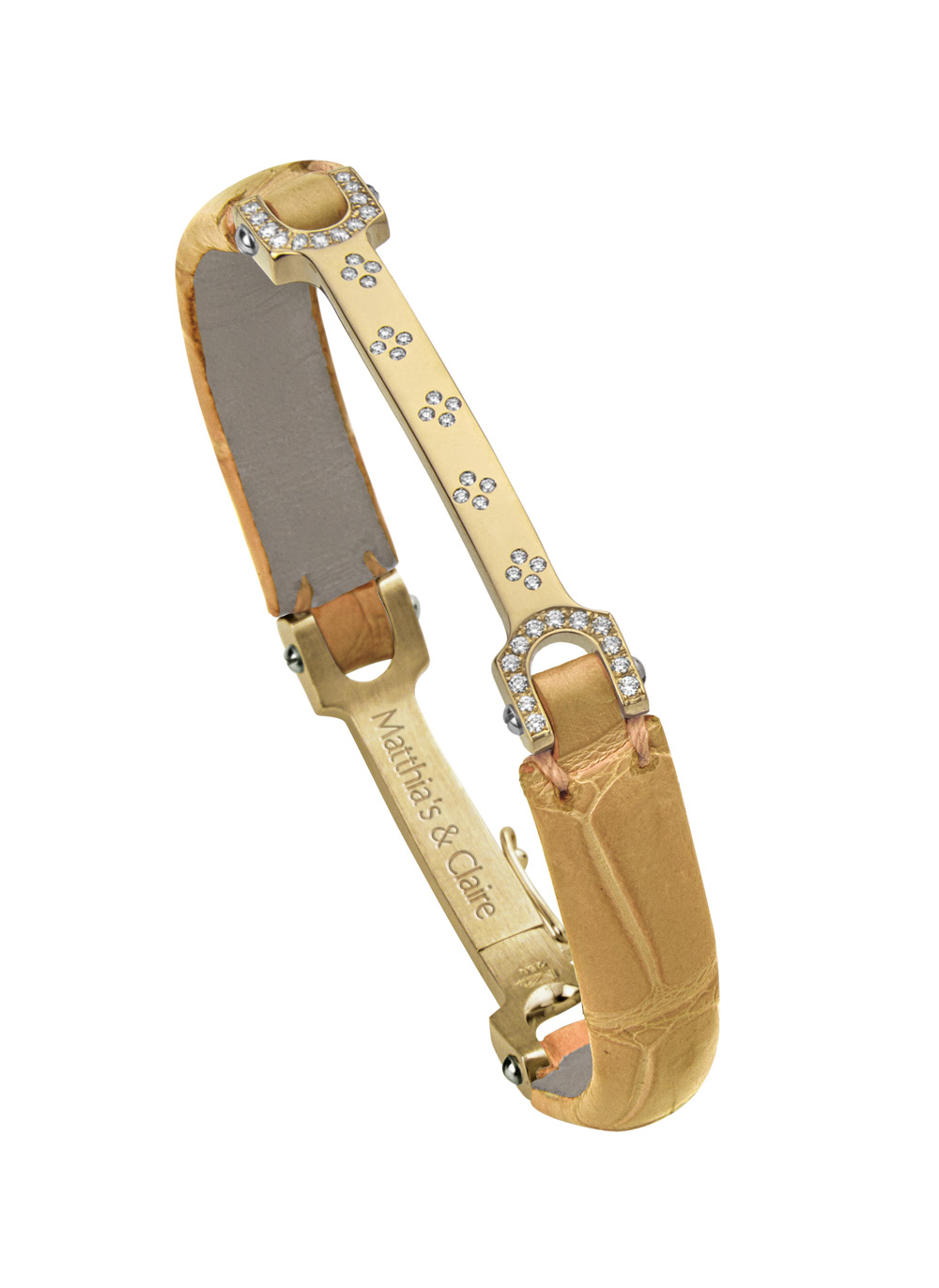 Matthia's & Claire 18k Yellow Gold Skin Collection Bracelet