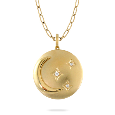 Doves 18k Yellow Gold Diamond Pendant 