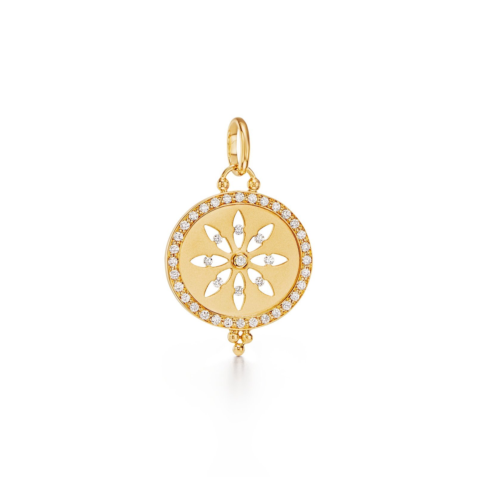 Temple St. Clair 18k Diamond Sorcerer Cutout Pendant 