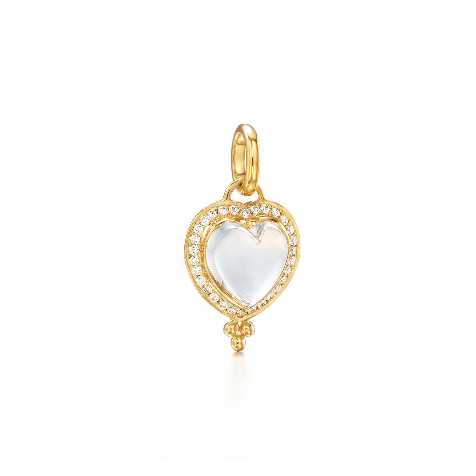 Temple St. Clair 18k Pave Heart Pendant 