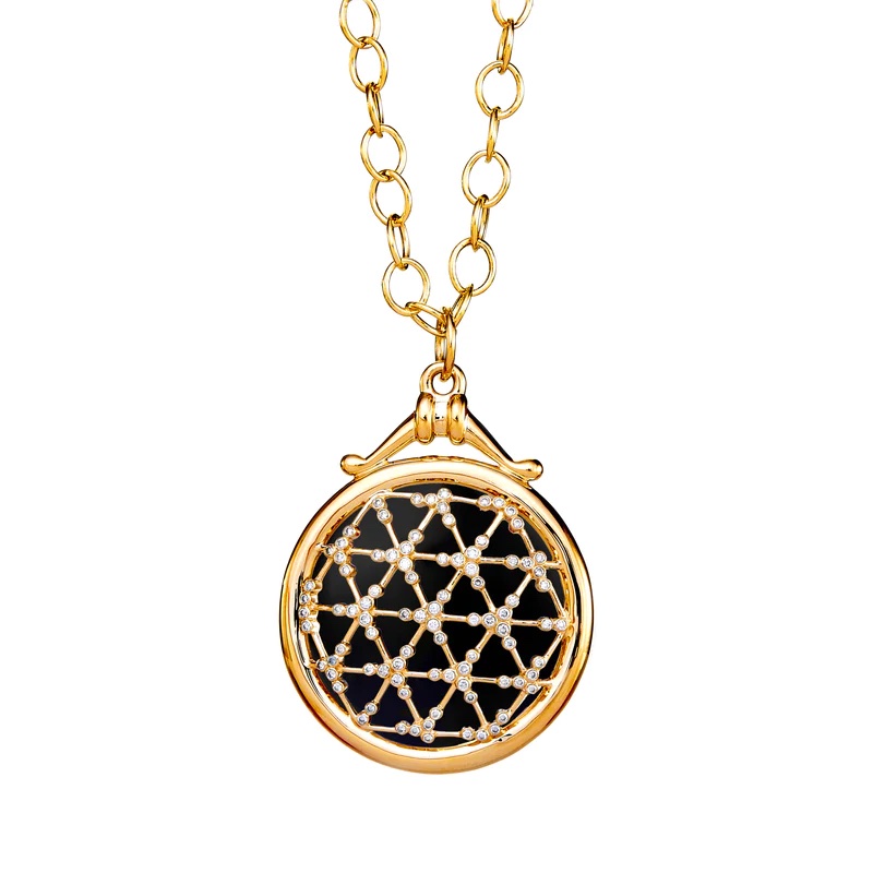 SYNA 18k Yellow Gold Cosmic Illusion Pendant 