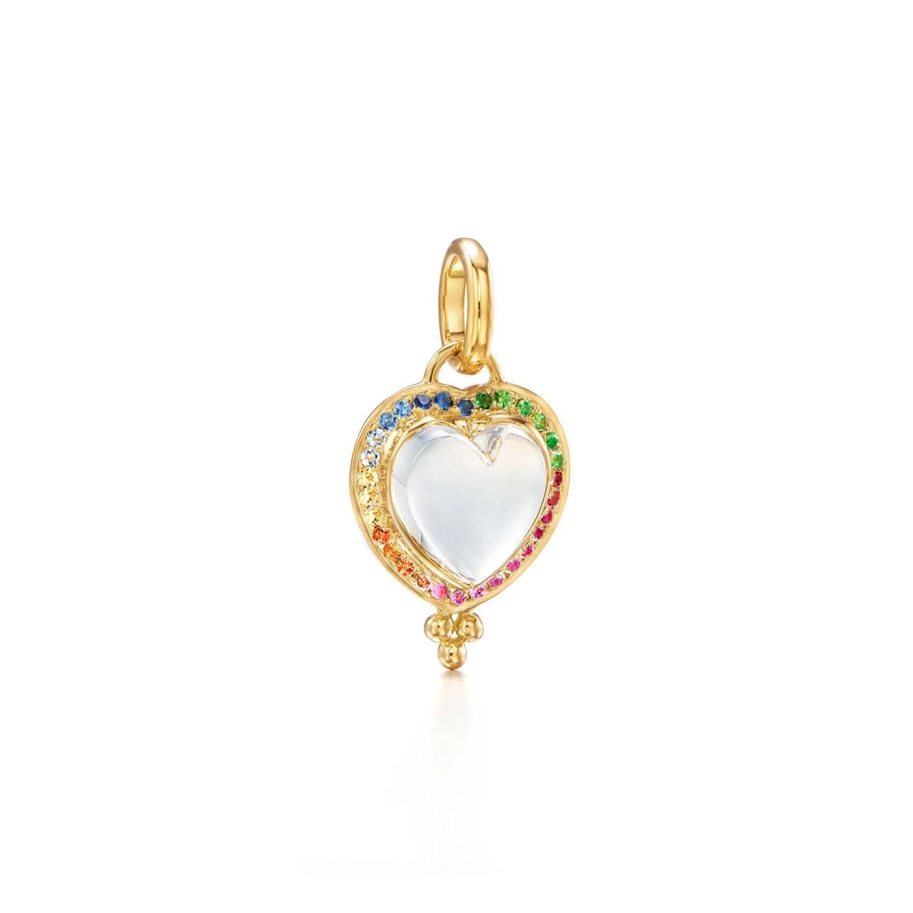 Temple St. Clair 18k Rainbow Heart Pendant 