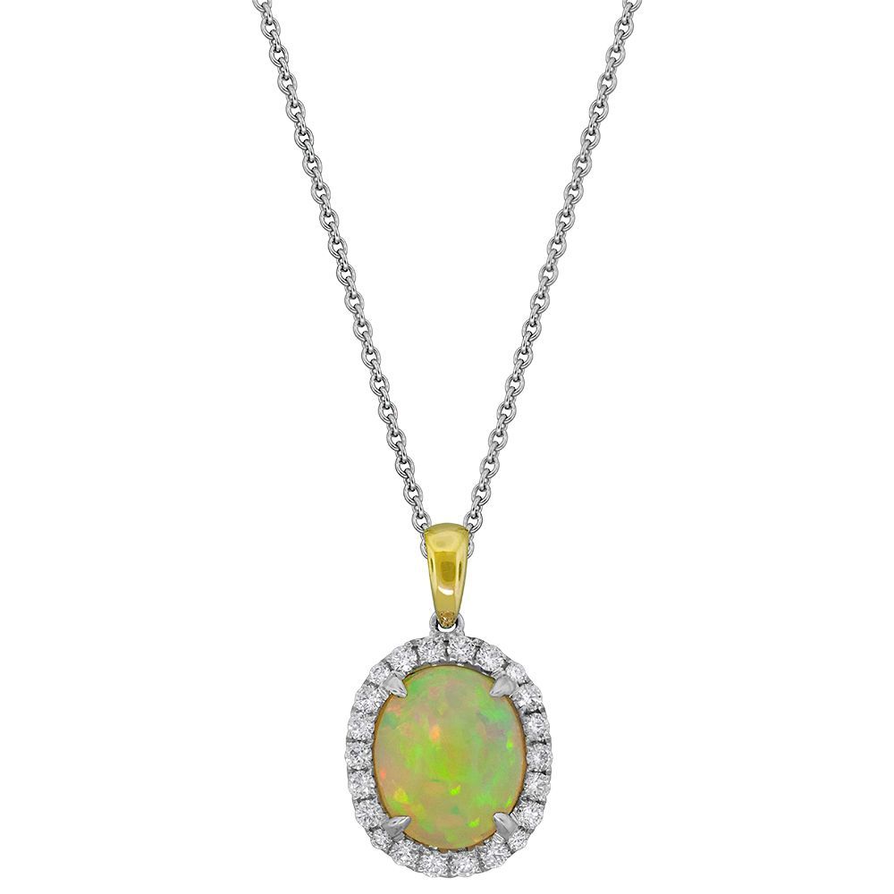 Opal Pendant Necklace